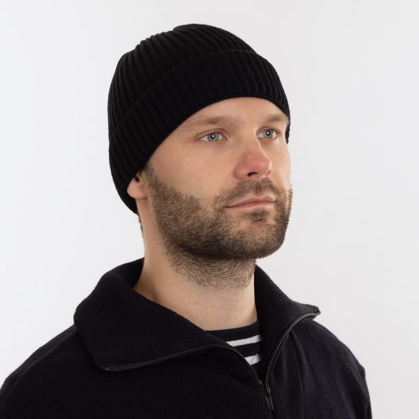 Zeemansmuts 100% Merino Black